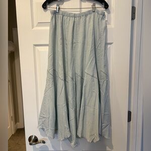 Chelsea & Theodore Light Blue A-Line Skirt